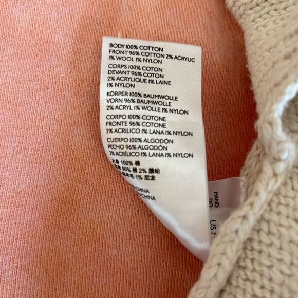 Pilcro Anthropologie Desert Intarsia Sweater Tee Womens Size Medium Cotton - Picture 13 of 15